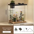 Miniatyrbild 2 av 2: Mini Desktop Akvarium, Komplett Startkit, Hållbar Akryl Konstruktion,Stor
