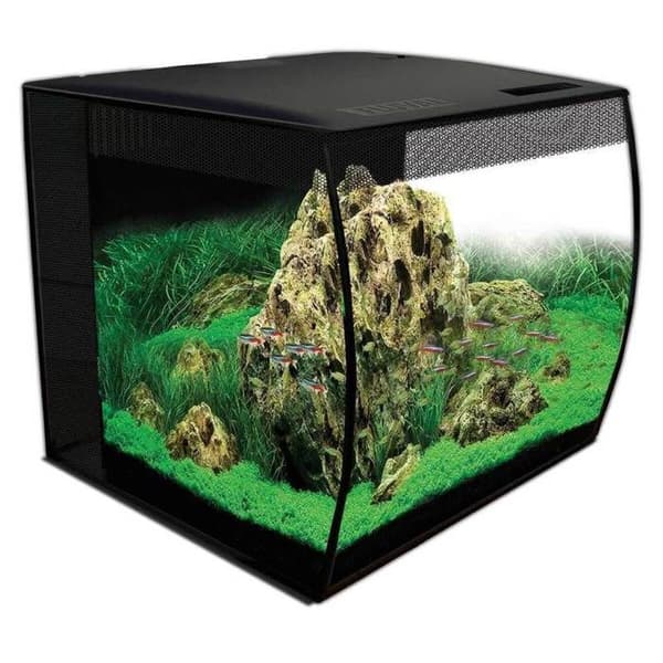 Aquarium fisk 57 liter Flex 15 svart med LED-belysning och fjärrkontroll - Fluval Svart