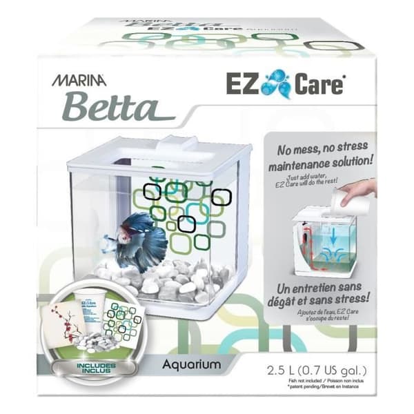 Betta Ez Care Marina Aquarium - White