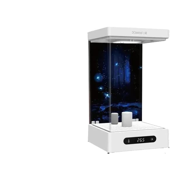 Smart Betta Tank, 2L volumen, kompakt design, temperaturvisning,MedUden luftpumpe