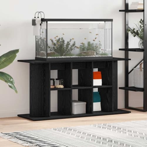Akvarieställ i svart ek 120x40x60 cm konstruerat trä