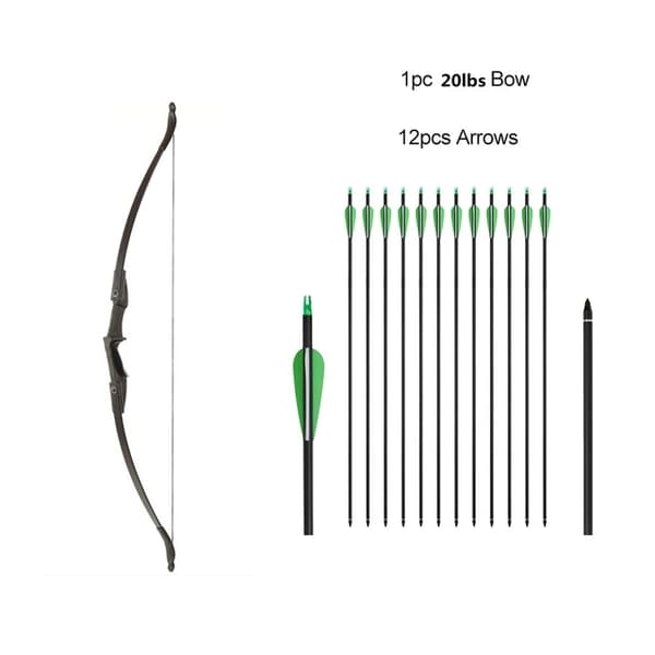 Nuorten jousi, irrotettava rakenne, sopii aloitteleville teini-ikäisille., 40lsb Set3