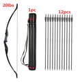 Miniatyrbillede 2 af 2: Ungdoms Recurve Bue, Nedtageligt Design, Egnet til Begynder Teenagere, 20lbs Set1