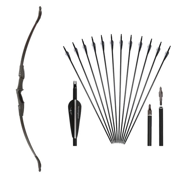 Ungdoms Recurve Bue, Nedtageligt Design, Egnet til Begynder Teenagere, 20lbs sæt A