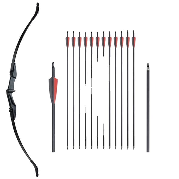 Ungdoms Recurve Bue, Nedtageligt Design, Egnet til Begynder Teenagere, 20 sæt D