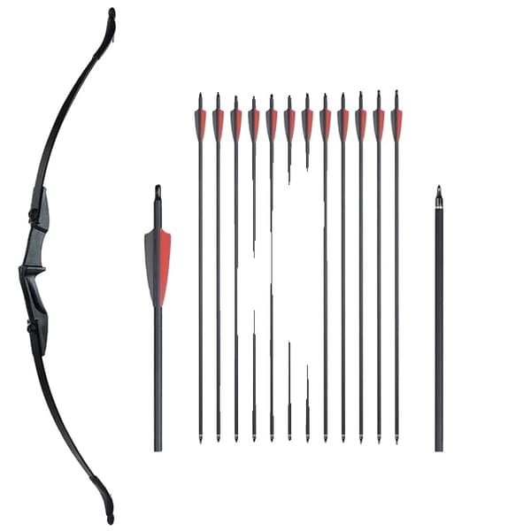 Ungdoms Recurve Bue, Nedtageligt Design, Egnet til Begynder Teenagere, 40 sæt D