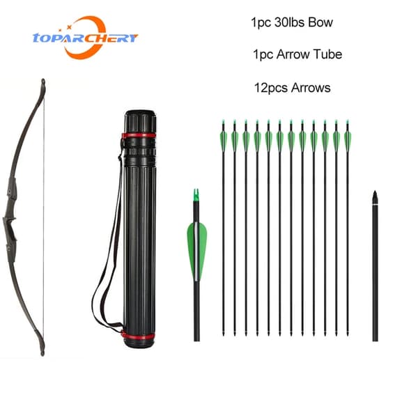 Ungdoms Recurve Bue, Nedtageligt Design, Egnet til Begynder Teenagere, 30lbs Sæt 1