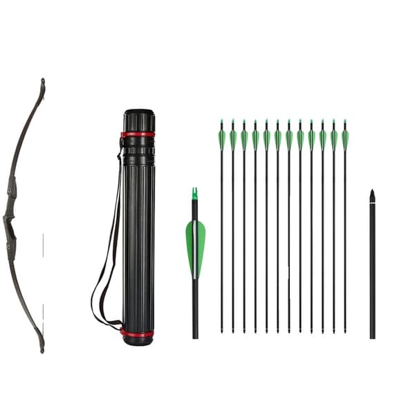 Ungdoms Recurve Bue, Nedtageligt Design, Egnet til Begynder Teenagere, 40lbs Sæt 2