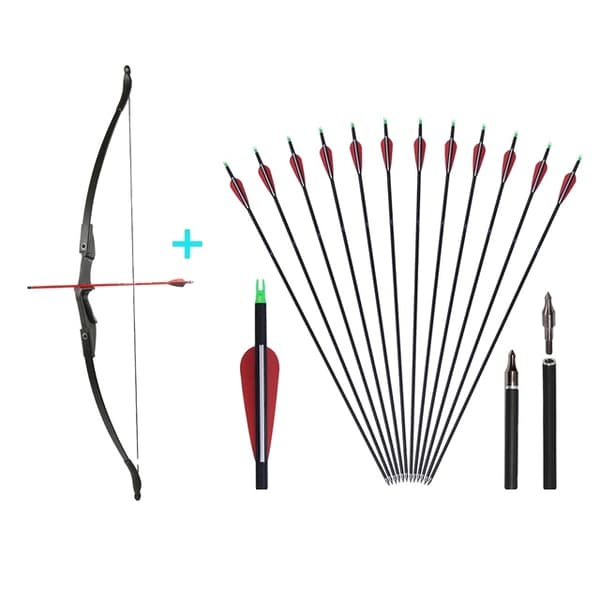 Ungdoms Recurve Bue, Nedtageligt Design, Egnet til Begynder Teenagere, 30lbs sæt B