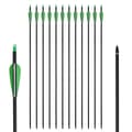 Pikkukuva 1 / 2: Hiilikaari nuolet, jäykkyys 500, halkaisija 62mm, 12 kpl vihreä