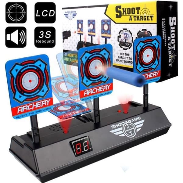 JCU® Electronic Target kompatibel med Nerf N-Strike Elite/Mega Toy Guns