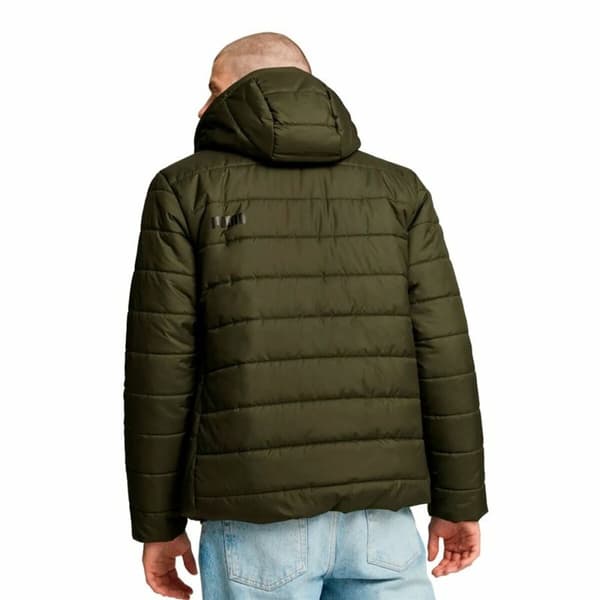 Miesten urheilutakki Puma Essentials Hooded Padded Tummanvihreä - M