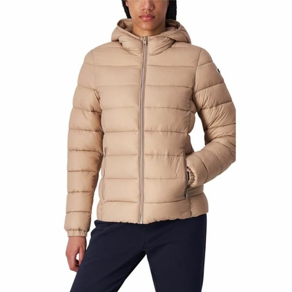 Naisten urheilutakki Champion Hooded Beige - L