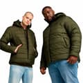 Pikkukuva 3 / 4: Miesten urheilutakki Puma Essentials Hooded Padded Tummanvihreä - S