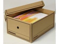 Arkivbox mlock A4 350x255x155mmbrun10/fp