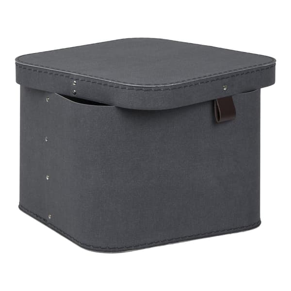 Förvaringsbox m.lock kartong svart 2/fp