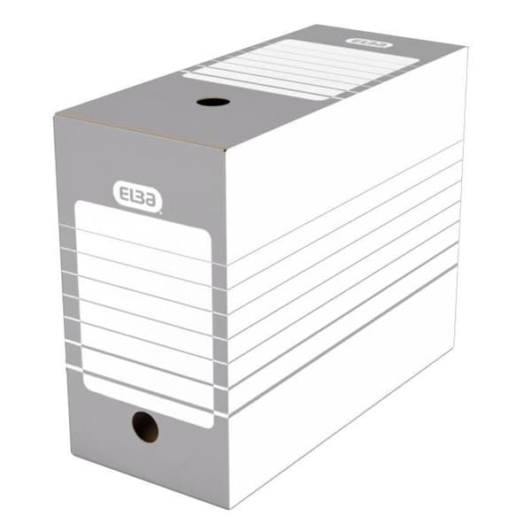ELBA Set med 20 arkivboxar - Automatisk - 15 cm - Grå