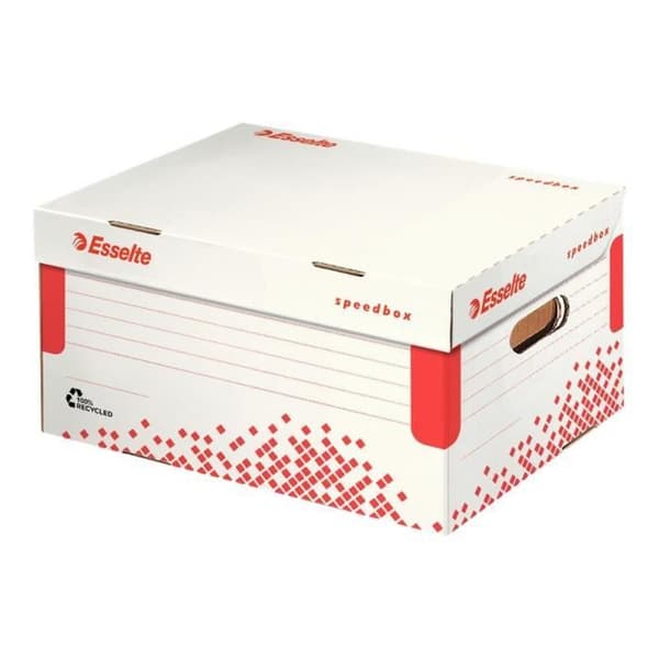 Esselte Speedbox Arkivlåda A4, Foolscap vit