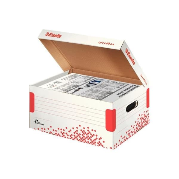 Esselte Speedbox Arkivlåda A4, Foolscap vit