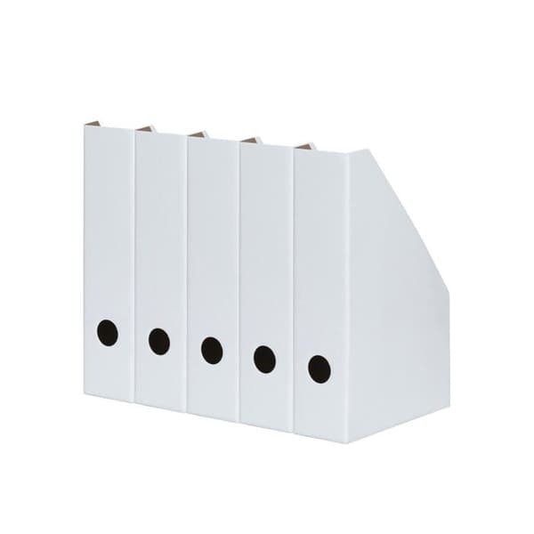 LandrÉ arkivlåda - 400164088 - Landre Set med 5 A4 dokumenthållare i massiv kartong Vit 7 cm
