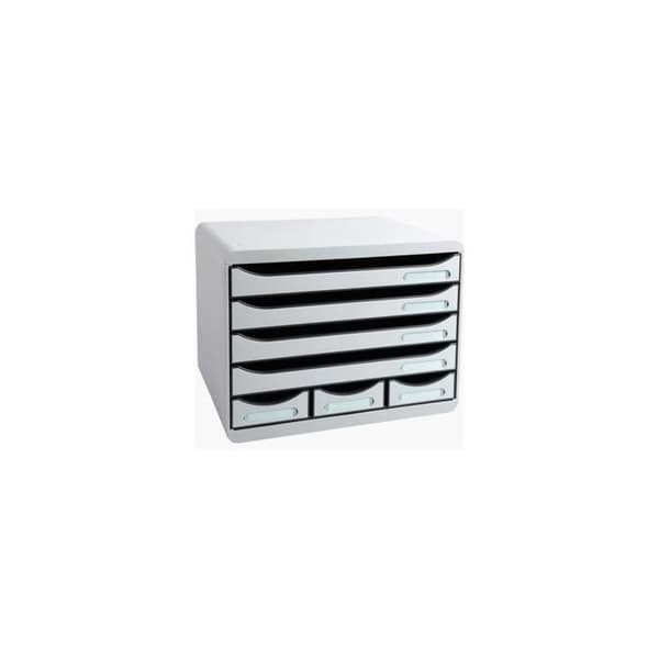 STORE-BOX MINI Arkivblock 7 lådor Office ljusgrå