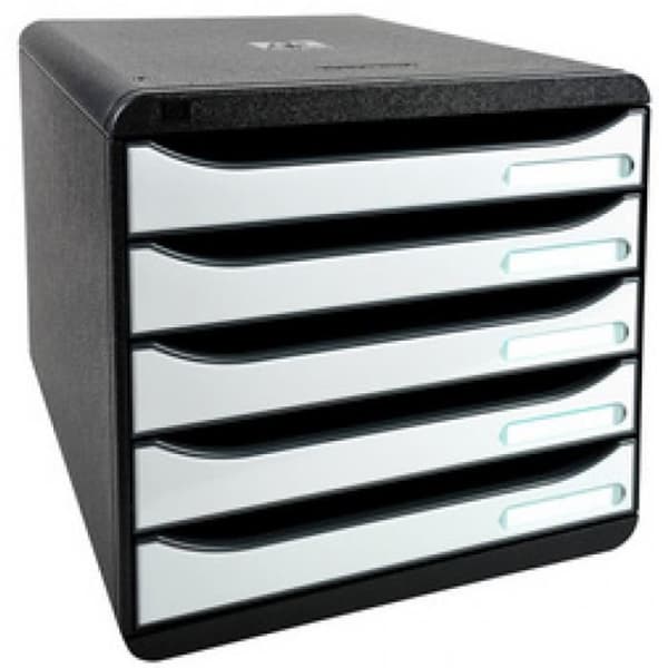 EXACOMPTA Arkivmodul BIG-BOX PLUS, 5 lådor 0,000000 Svart