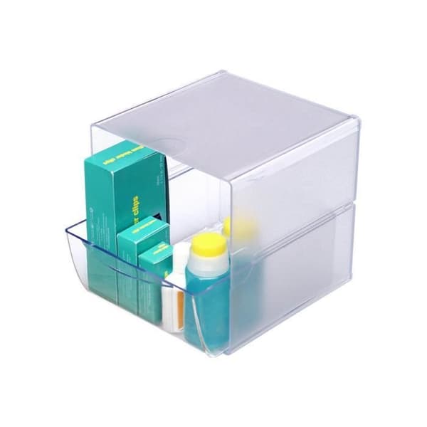 Deflecto Clear Drawer File Block