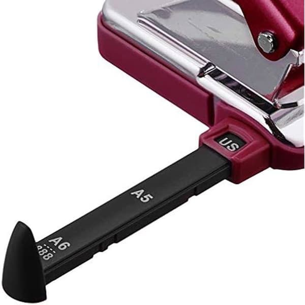 Taladro de bureau - PETRUS - Modell 52 - Metallisk fuchsia - Stansar upp till 20 ark - Skarpa stansar