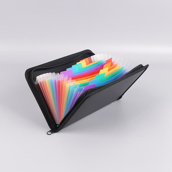 INF Rainbow Edge lynlås Expanding File Folder - A6 Størrelse