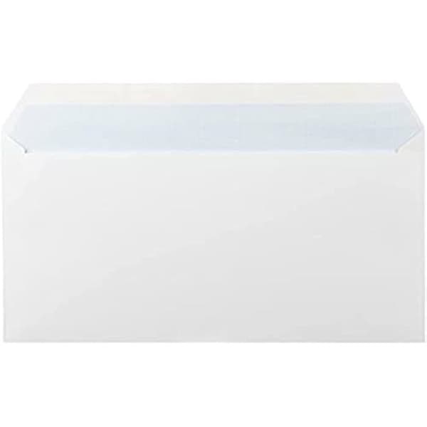 Kuvert - LIDERPAPEL - SB21 - Förpackning med 500 - 114 x 162 mm - Vit - Silikonband