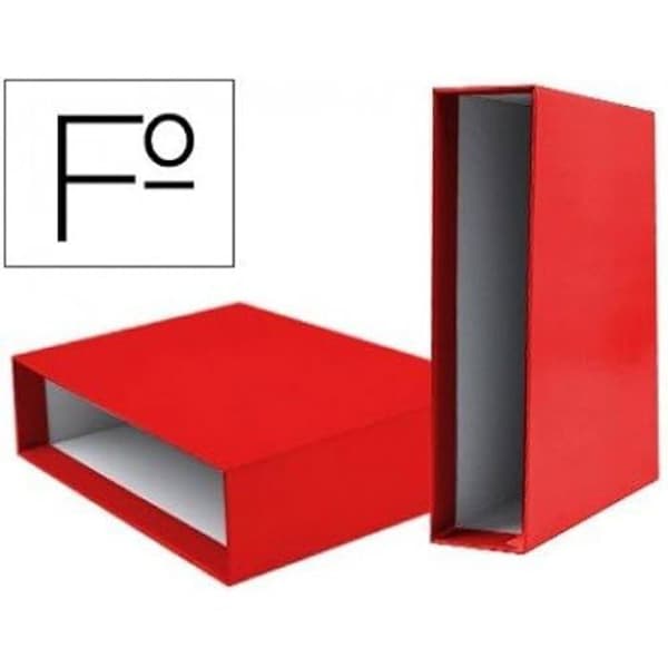 Dokumentväska - LIDERPAPEL - Folio - Röd - 82 mm - Kartong