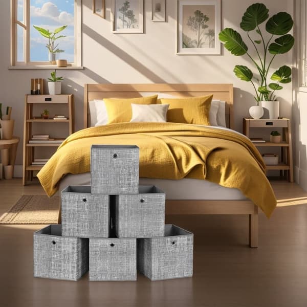 Förvaringsboxset, 30x30x30 cm, Grå