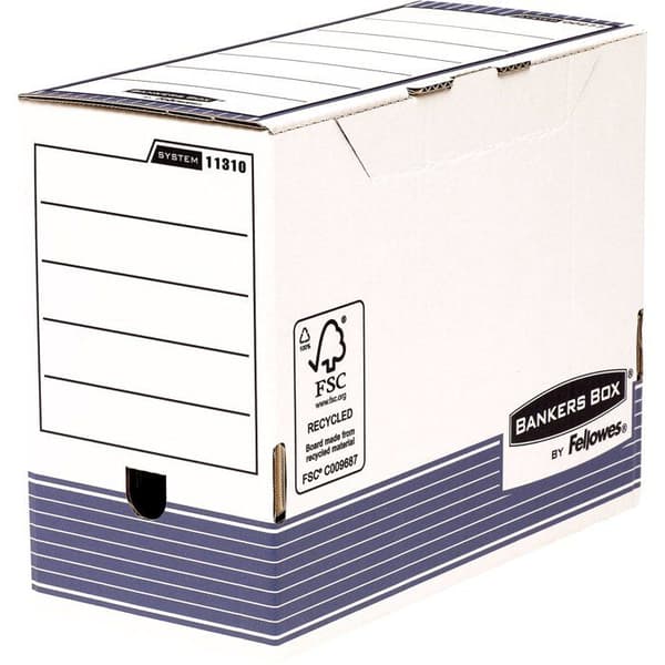 Arkiveringslåda - FELLOWES - BANKERS BOX SYSTEM - Blå - 150 mm - A4/A4+
