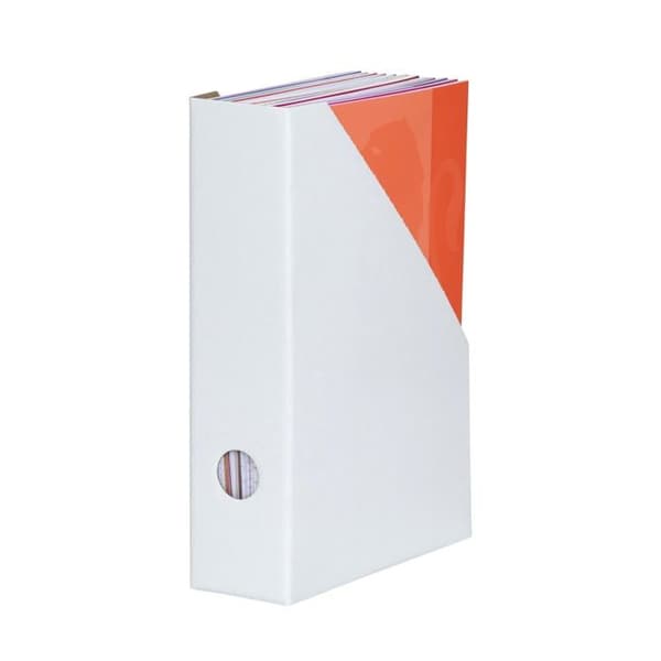LandrÉ arkivlåda - 400164088 - Landre Set med 5 A4 dokumenthållare i massiv kartong Vit 7 cm
