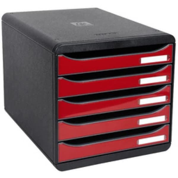 EXACOMPTA Arkivmodul BIG-BOX PLUS, 5 lådor 0,000000 Svart