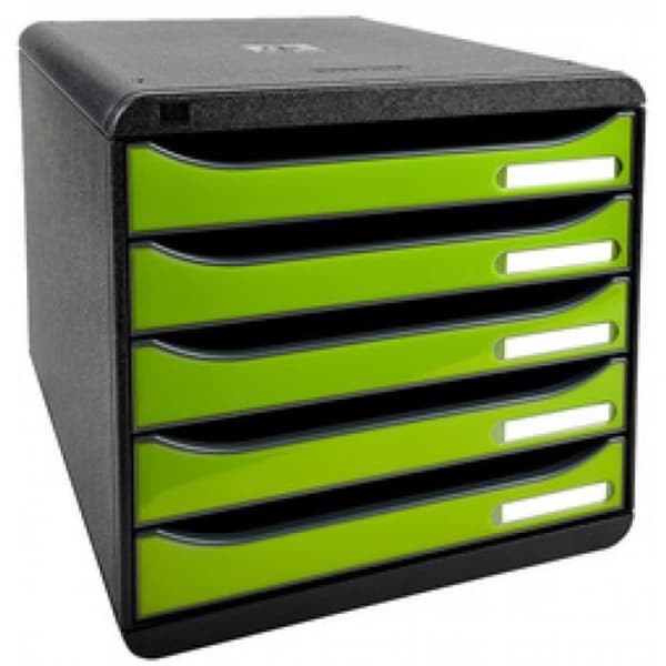 EXACOMPTA Arkivmodul BIG-BOX PLUS, 5 lådor 0,000000 Svart