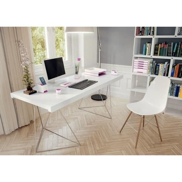 Klassificeringsblock - LEITZ - WOW - Metallisk rosa - 5 lådor - Blank yta - A4 max