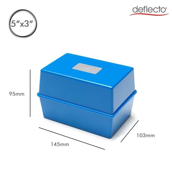 Deflecto klassifikationslåda - CP010YTBLU - värde Storlek 5 X 3 Förälder klassifikationslåda 5x3 Blå blå
