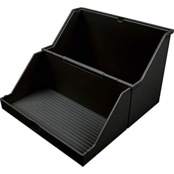 Kortlåda - HELIT - A5 - Svart - Robust polystyren - Max 500 kort