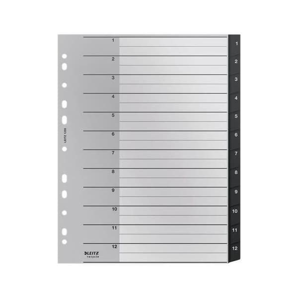 Skolutrustning märke LEITZ modell CF10RECYCLE INDEX 1-12 - F.TO A4