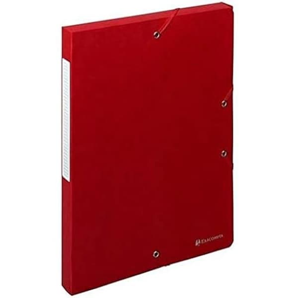 Arkivboxar - EXACOMPTA - Ref. 50705E - 10 enheter - Scottengummiband - 600g/m2 - Röd