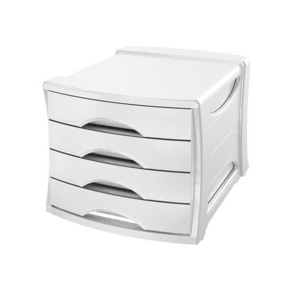 Arkivblock - ESSELTE - 4 lådor - A4 - Stapelbar - Anti-chock polystyren