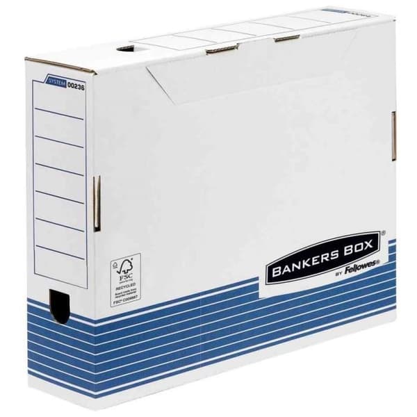 Arkivlåda A3 - FELLOWES - R-Kive PRIMA - Vit - 100% återvunnet kartong - 10 stycken