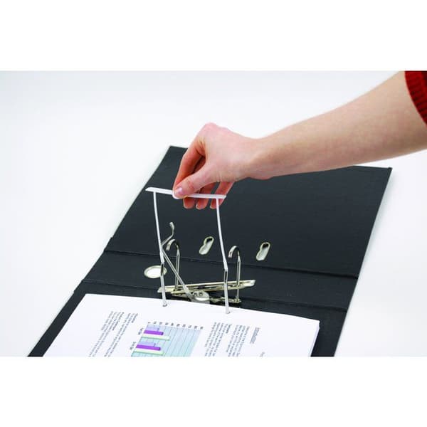 Arkivbindning - Fellowes - Proclip - Vit - 100 stycken - Förlängda stänger 100 mm
