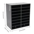 Miniatyrbillede 2 af 2: 16-Slot Filorganisator, Holdbar PVC-konstruktion, Justerbar niveauafstand,sort