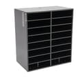 Miniatyrbillede 1 af 2: 16-Slot Filorganisator, Holdbar PVC-konstruktion, Justerbar niveauafstand,sort