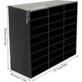 Miniatyrbillede 2 af 2: Litteraturorganisator, 24 rum, PVC-materiale,sort