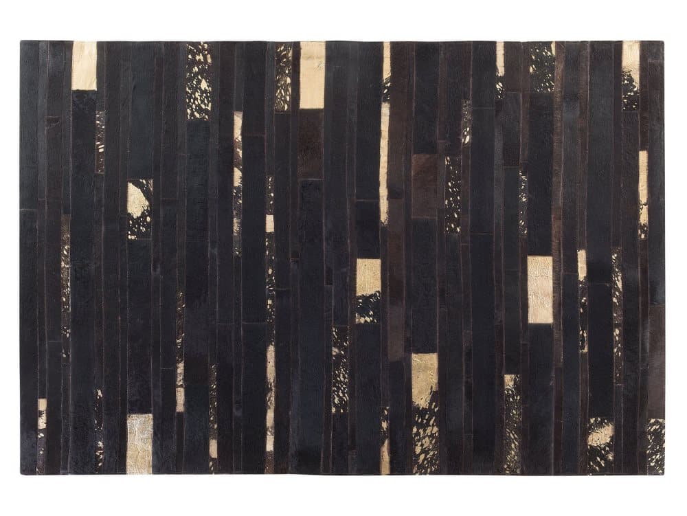 Matta 140 x 200 cm brun/guld ARTVIN