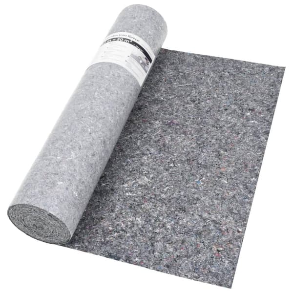 vidaXL Liukumaton maalarin fleece 50 m 280 g/m² harmaa