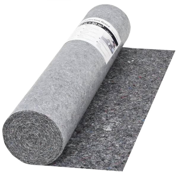 vidaXL Liukumaton maalarin fleece 50 m 280 g/m² harmaa